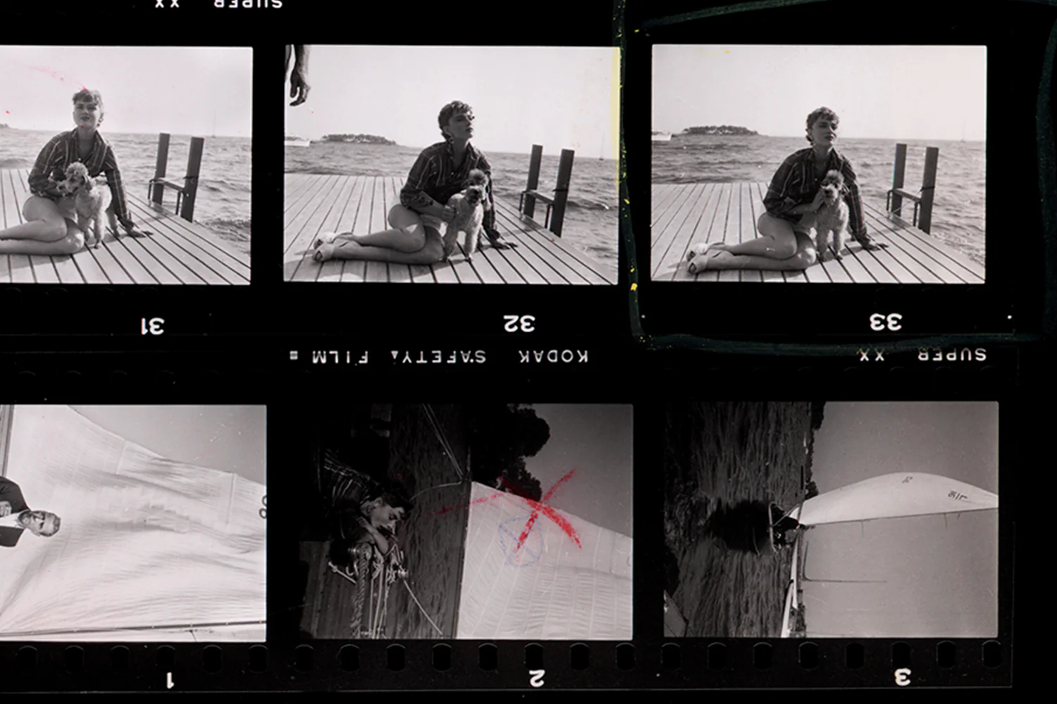 Contact Sheet Print: Audrey Hepburn during the filming of “Sabrina”, 1954 - Image 3