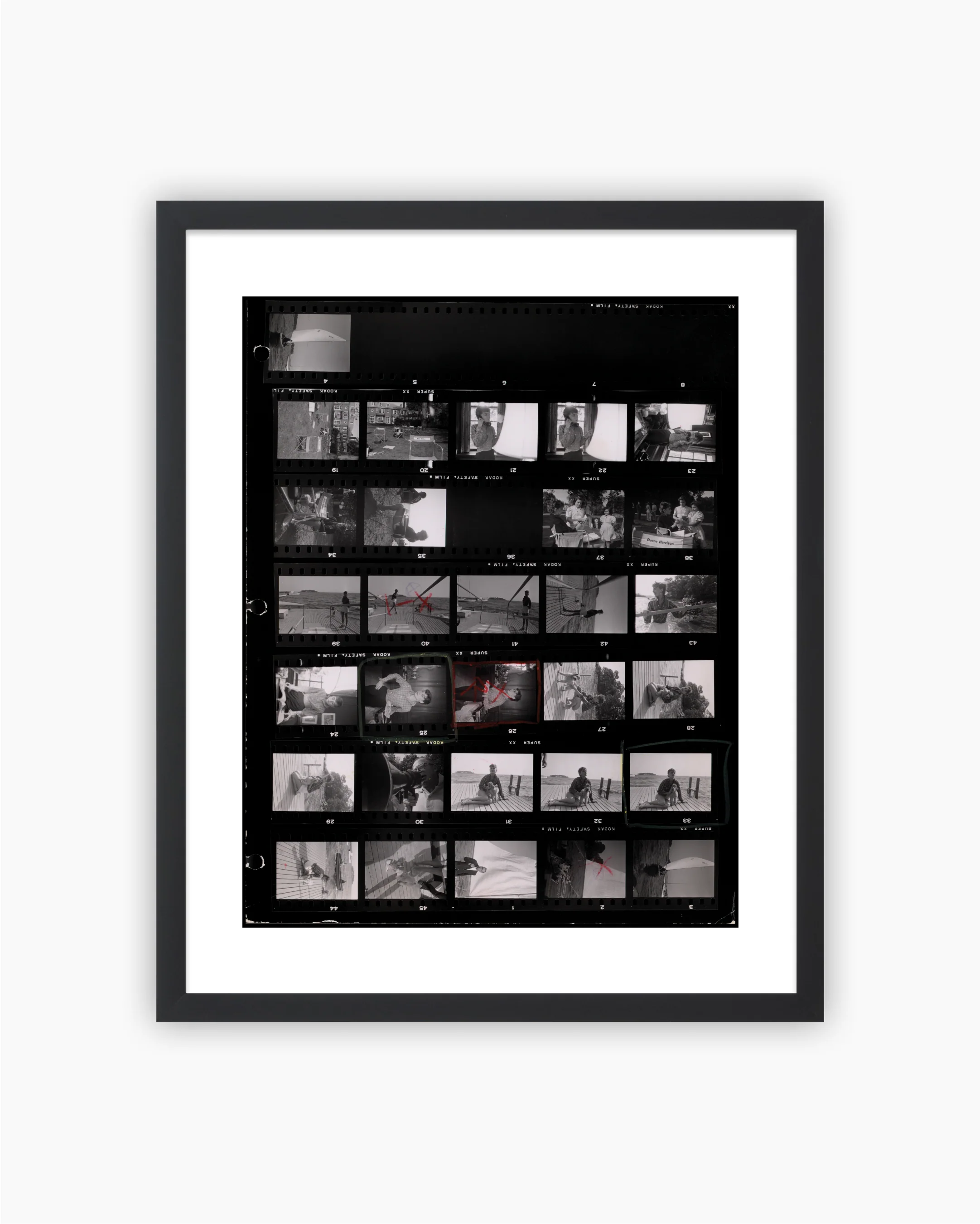 Contact Sheet Print: Audrey Hepburn during the filming of “Sabrina”, 1954 - Image 5