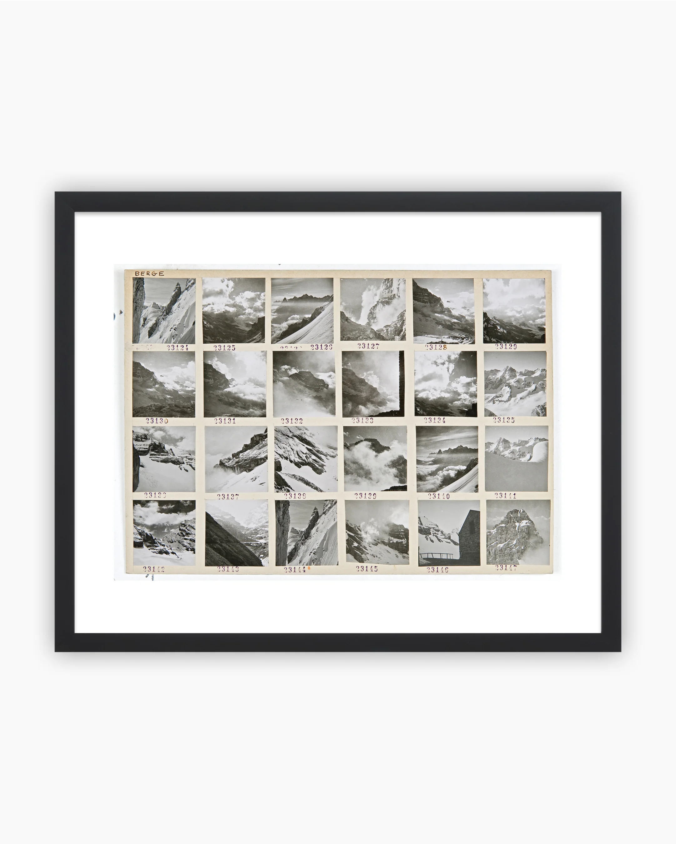 Contact Sheet Print: Swiss Mountain Peaks, 1941 - Image 3