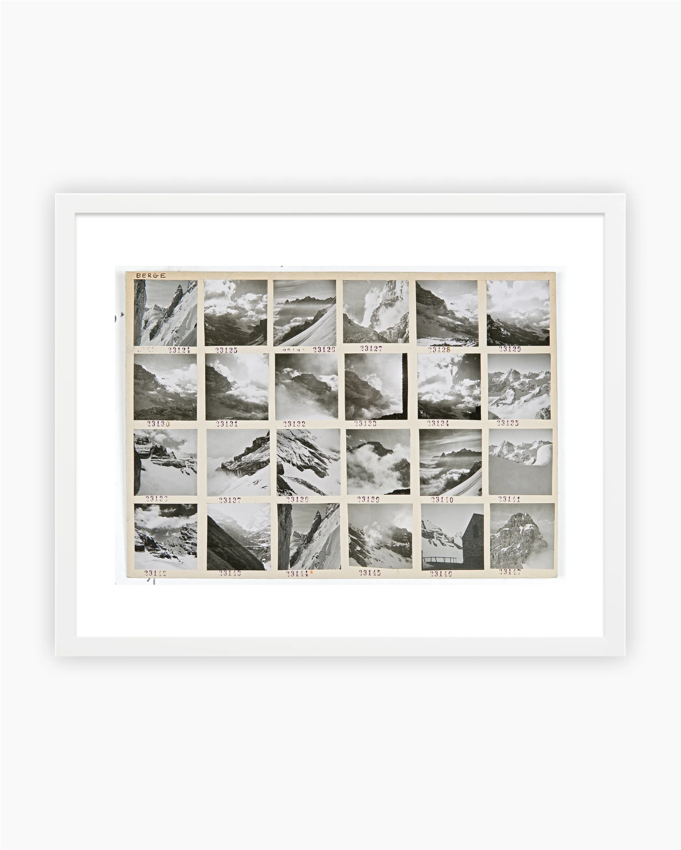 Contact Sheet Print: Swiss Mountain Peaks, 1941 - Image 4