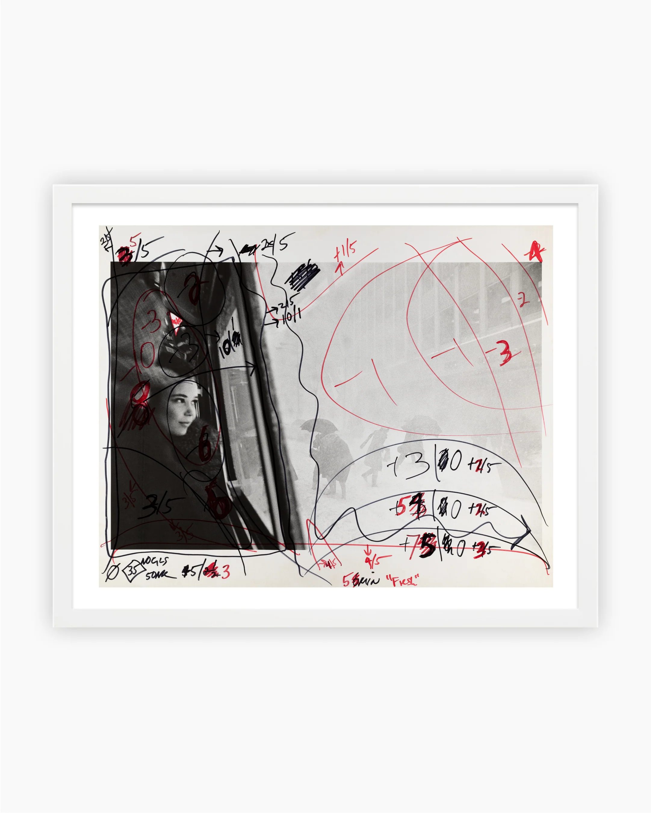 Darkroom Print: Snowstorm, New York City, 1967 - Image 3